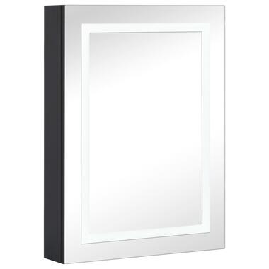 vidaXL Badkamerkast met spiegel en LED 50x13x70 cm Antraciet product