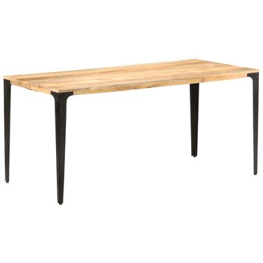 vidaXL Eettafel 160x80x76 cm massief mangohout product