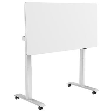Elektrisch verstelbaar, opklapbaar en verrijdbaar bureau - 160x80 cm - Wit product