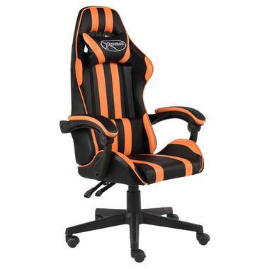 vidaXL Racestoel kunstleer zwart en oranje product