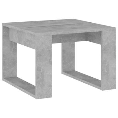 vidaXL Bijzettafel 50x50x35 cm bewerkt hout betongrijs product