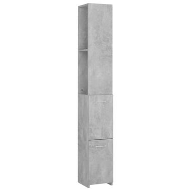 vidaXL Badkamerkast 25x25x170 cm spaanplaat betongrijs product