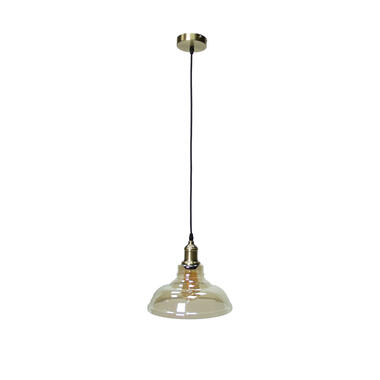 Industriële hanglamp Marley Goud - Glas - Goudkleurig - 28x28x100 cm product