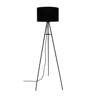 Industriële staande lamp Royan zwart - 50x50x148 cm - Stof - Zwart product