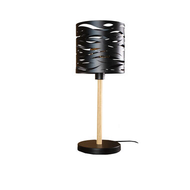Industriële tafellamp Freckle zwart - 22,50x22,50x58 cm - Metaal - Zwart product