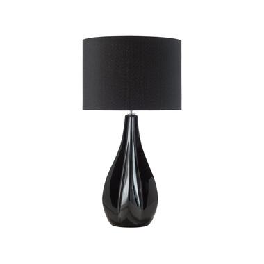 Beliani Tafellamp SANTEE - Zwart porselein product