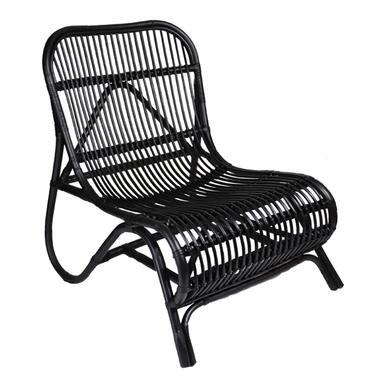 Giga Meubel Loungestoel Rotan Zwart - 65x71x78cm product