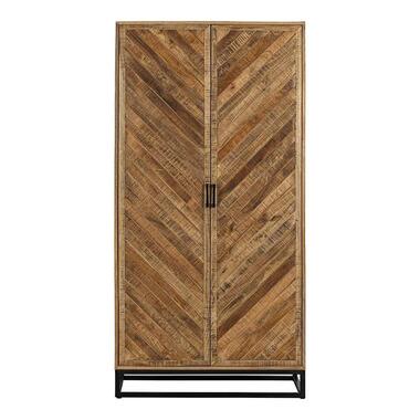 Mangohoutonline - Kast Reno 100cm Rechthoekig - Bruin - Mahom product