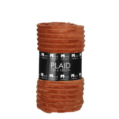 In the Mood Lorens Fleece Plaid - L180 x B130 cm - Terra product