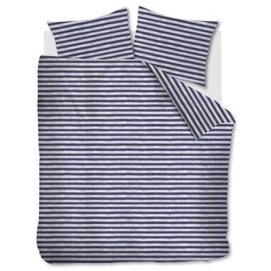 Ariadne At Home Dekbedovertrek Knit Stripes Blue-1-persoons (140 x 200/220 cm) product