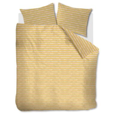 Ariadne At Home Dekbedovertrek Knit Stripes Yellow-1-persoons (140 x 200/220 cm) product