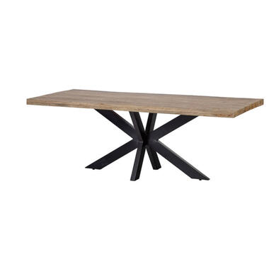 Mangohoutonline - Eettafel Memphis 300x120cm Rechthoekig - Bruin - Mahom product