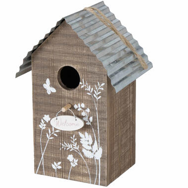 Boltze Vogelhuisje - bruin - houten nestkastje - 22 cm product