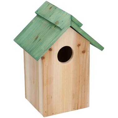 Lifetime Garden Vogelhuisje - met groen dak - hout - 24 cm product