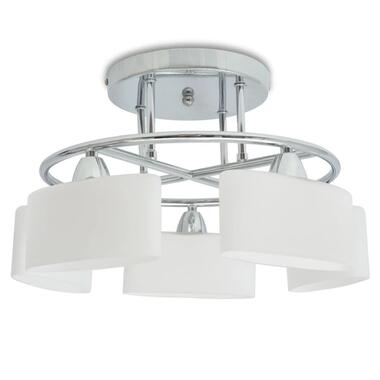 vidaXL Plafondlamp met ellipsvormige glazen kappen 5xE14 200W product