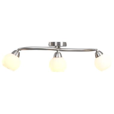 vidaXL Plafondlamp met keramieken bolvormige kappen voor 3xE14 wit product