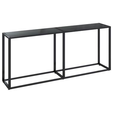 vidaXL Wandtafel 180x35x75,5 cm gehard glas zwart product