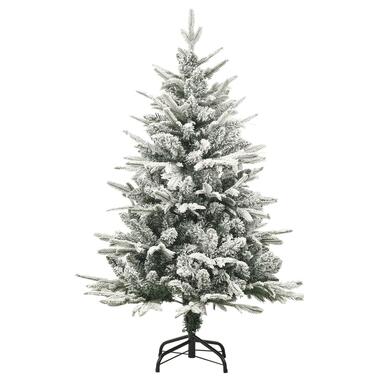 vidaXL Kunstkerstboom met sneeuw 120 cm PVC en PE groen product