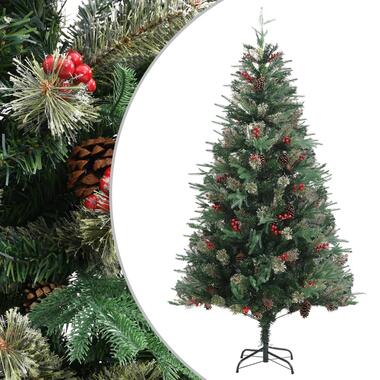 vidaXL Kerstboom met dennenappels 195 cm PVC en PE groen product