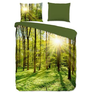 Pure Dekbedovertrek "bomen in het bos" - Groen - (240x200/220 cm) - Microfiber product