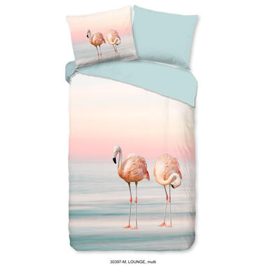 Pure Dekbedovertrek "flamingo's" - Multi - (140x200/220 cm) - Microfiber product