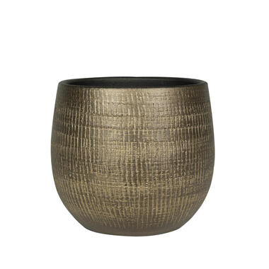 Ter Steege Plantenpot - metal look - goudkleurig - 26 x 25 cm product