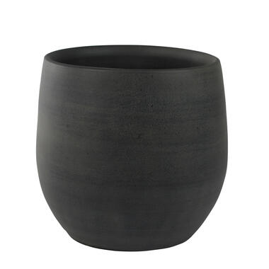 Steege Plantenpot - moderne look - zwart - 36 x 32 cm product