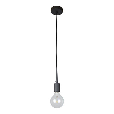 Hanglamp Bulby vintage black met ring (lampenkap) product