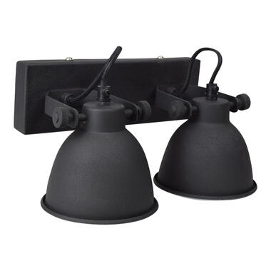 Wandlamp industrial double vintage black product