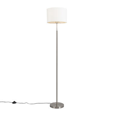 QAZQA Moderne vloerlamp wit rond - VT 1 product