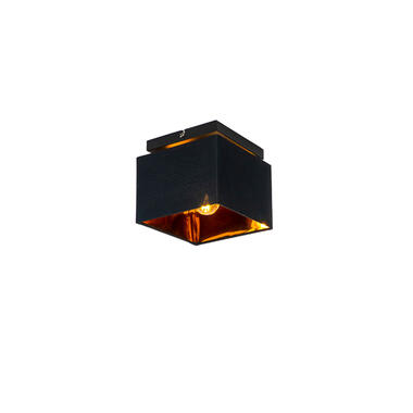 QAZQA Moderne plafondlamp zwart met goud - VT 1 product