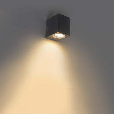 QAZQA Moderne buiten wandlamp grijs van kunststof - Baleno I product