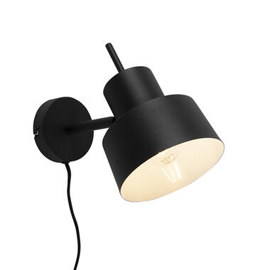 QAZQA Retro wandlamp zwart - Chappie product