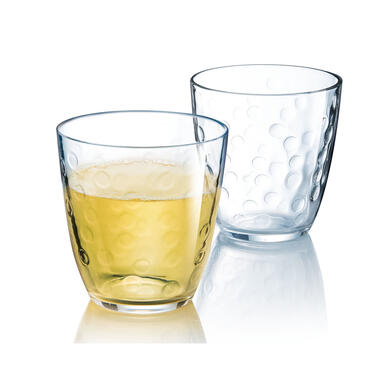 Luminarc Waterglazen - 6 stuks - bolletjesmotief - glas - 250 ml product