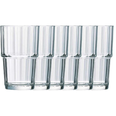 Arcoroc Longdrinkglazen Norvege - 6 stuks - glas - 270 ml product