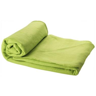 Fleece plaid - lime groen - polyester - 150 x 120 cm product