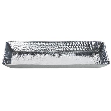 Beliani Decoratieve schaal TIERRADENTRO - zilver aluminium product