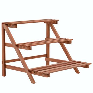 vidaXL - Plantenhouder - Bruin - Hout - 48 x 45 x 40 cm product