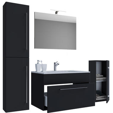 Hioshop badkamer Nywo mdf - 80 cm - zwart product