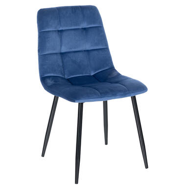 CLP Eetkamerstoel Antibes Velvet Blauw product