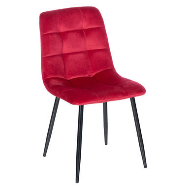 CLP Eetkamerstoel Antibes Velvet Rood product