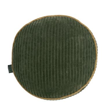 KAAT Amsterdam Sierkussen Perdy Olive Green - 40 x 40 cm - Rond product