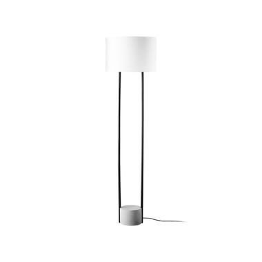 Beliani Staande lamp REMUS - Wit metaal, beton product