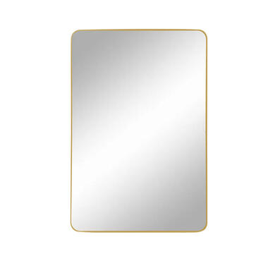 LW Collection Wandspiegel goud rechthoek 61x91 cm metaal product