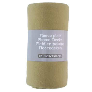 Excellent Houseware Deken-plaid - fleece-polyester mosgroen 170x130cm product