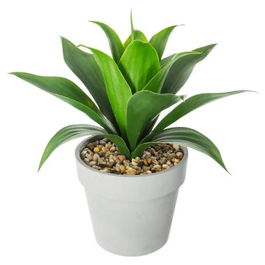 Atmosphera Kunstplant - Aloe Vera - in pot van cement - 34 cm product