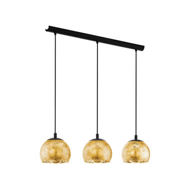 EGLO Albaraccin Hanglamp - E27 - 78 cm - Zwart/Goud product