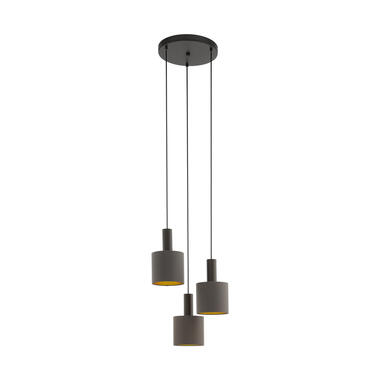 EGLO Concessa 1 Hanglamp - E27 - Ø 42 cm - Donkerbruin/Cappucino/Goud product