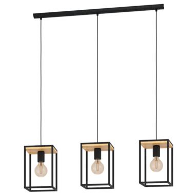 EGLO Libertad Hanglamp - E27 - 88 cm - Zwart/Bruin product