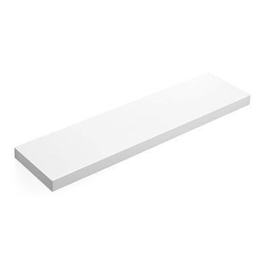 Zwevende Boekenplank - Rechthoekige Wandplank - Wit product